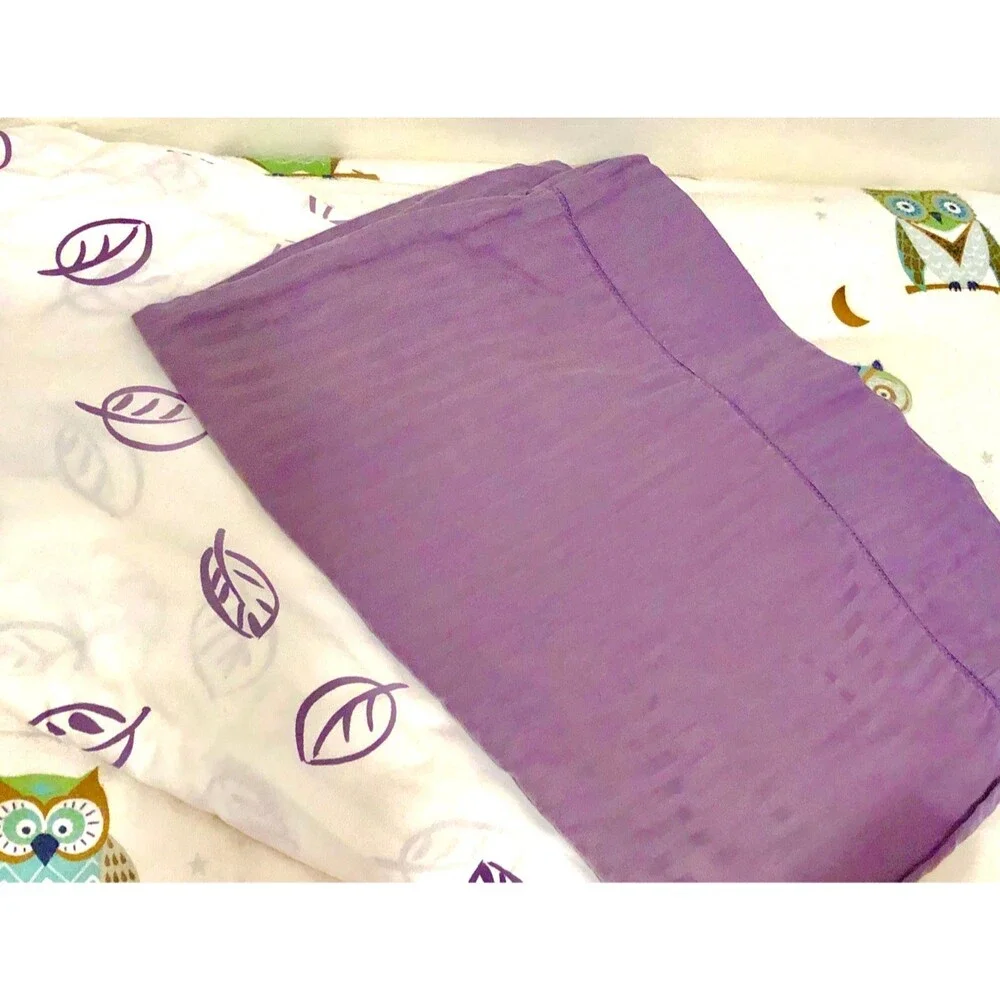 Week End White & Purple Leaf Pattern Throw Decoration Pillows Bed Couch Home
